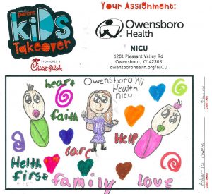 Kids Drawing of Mom with Babies for Owensboro Health