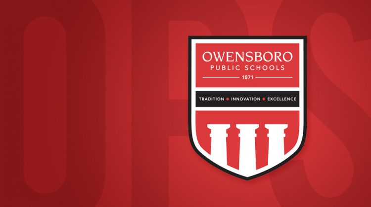 Owensboro Public Schools Logo with Three Columns