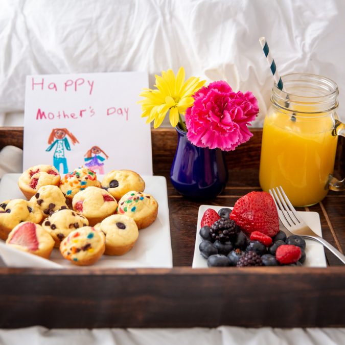 Child's Handmade Breakfast for Mom on Mother's Day