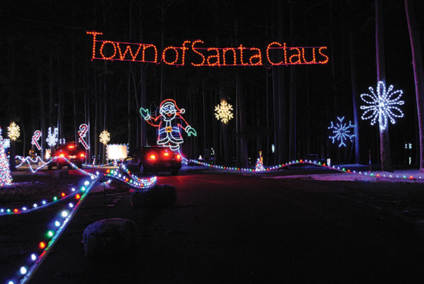 Christmas lights at Santa Claus Land of Lights