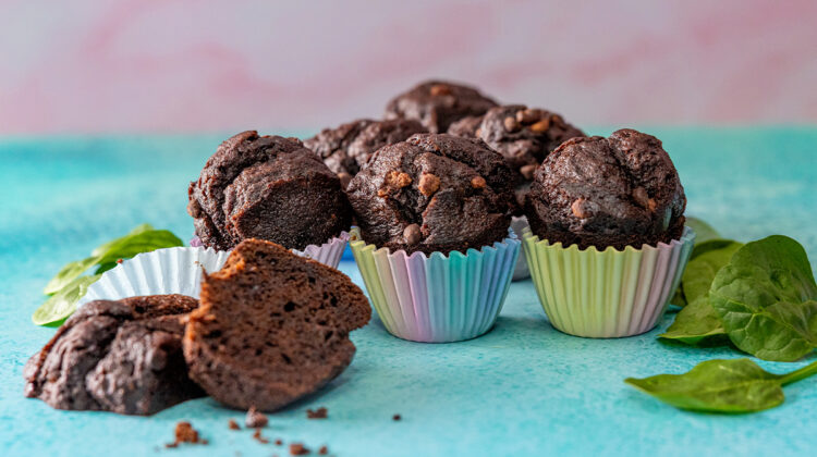 Double Chocolate  Hidden Veggie Muffins